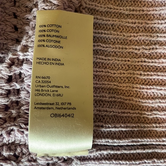 Free People Ombre Blue to Purple Open Stitch Alicia Crochet Cardigan XS NWT - Picture 8 of 12